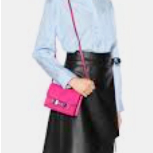 ππ Proenza PS11 NWT pink leather/suede crossbody - Picture 7 of 8